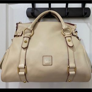 NWOT Dooney & Bourke Small Bone Florentine Satchel